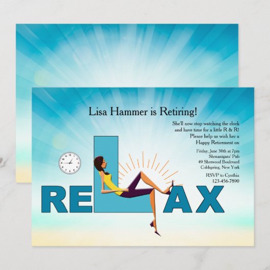 Tijd om de uitnodiging van de Pensioenpartij te he (Voorkant / Achterkant)