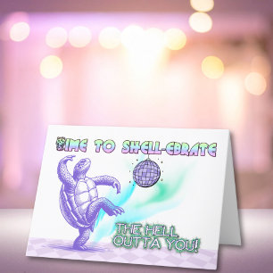 Tijd om de verjaardag van Funny Turtle Disco te vi Kaart