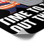 Tijd om de vuilnisbak te verwijderen Funny Trump Poster (Hoek)