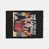 Tijd om de vuilnisbak uit te schakelen die Kamala  Fleece Deken (Voorkant (Horizontaal))