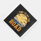 Tijd om de weg op te gaan servet (Hoek)