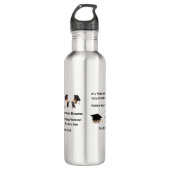 Tijd om de wereld in te gaan op een waterfles  (Voorkant)