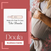 Tijd om Doula Zwangerschap te noemen Vierkante Visitekaartje