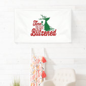Tijd om dronken te worden Kerstmis rendier  Spandoek (Insitu)