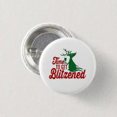 Tijd om dronken te worden Kerstmis rendieren  Ronde Button 3,2 Cm (Voorkant /achterkant)