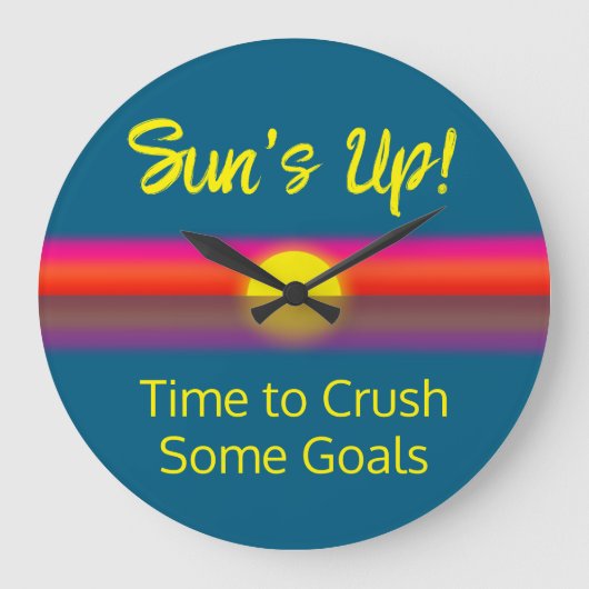 Tijd om een aantal doelen te verbreken | zonsopgan grote klok (Voorkant)