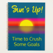 Tijd om een aantal doelen te verbreken | zonsopgan planner (Voorkant)