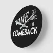 Tijd om een Comeback Wall-klok te maken Ronde Klok (Hoek)
