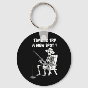 Tijd om een nieuwe plek te proberen Grappige visse Sleutelhanger