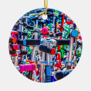 Tijd om een scooter te kopen keramisch ornament
