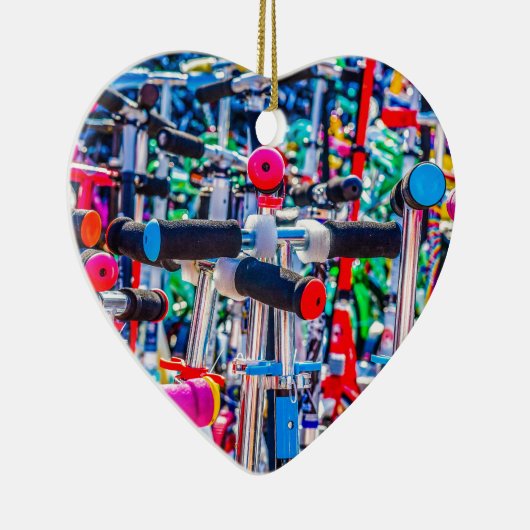 Tijd om een scooter te kopen keramisch ornament (Rechts)