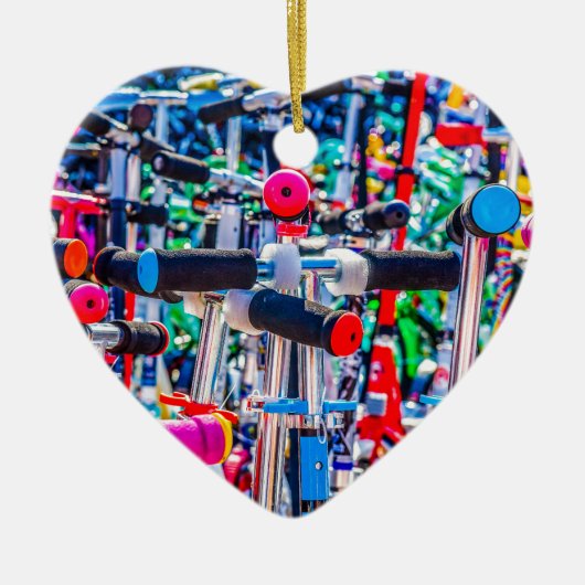 Tijd om een scooter te kopen keramisch ornament (Voorkant)