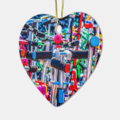 Tijd om een scooter te kopen keramisch ornament (Links)