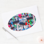 Tijd om een scooter te kopen ovale sticker (Envelop)