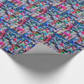 Tijd om een step te kopen cadeaupapier (Hoek)