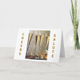 TIJD OM FELICITATIES TE BETUIGEN=CHAMPAGNE TOOST KAART