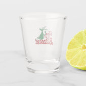 Tijd om geblindeerde kerstrendieren te krijgen shot glas (Achterkant)