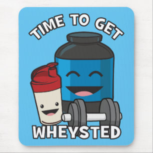 Tijd om gepiept te worden - Funny Bodybuilding Wor Muismat