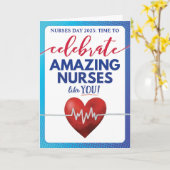 Tijd om geweldige verpleegsters zoals JOU te viere Kaart (Gele Bloem)