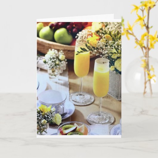 TIJD OM GEZIN EN VRIENDEN TE CELEBRATEN "CHRISTMAS KAART (Gele Bloem)