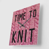 Tijd om grappig te breien vierkante klok (Hoek)