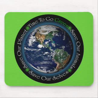 Tijd om groene Mousepad te gaan Muismat
