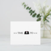 Tijd om Groomsman op te ruimen Kaart (Staand voorkant)