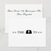 Tijd om Groomsman op te ruimen Kaart (Voorkant / Achterkant)