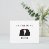 Tijd om Groomsman op te ruimen Kaart (Staand voorkant)