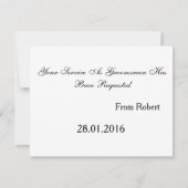 Tijd om Groomsman op te ruimen Kaart (Achterkant)