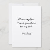 Tijd om Groomsman Proposal  Tuxedo aan te passen Kaart (Achterkant)