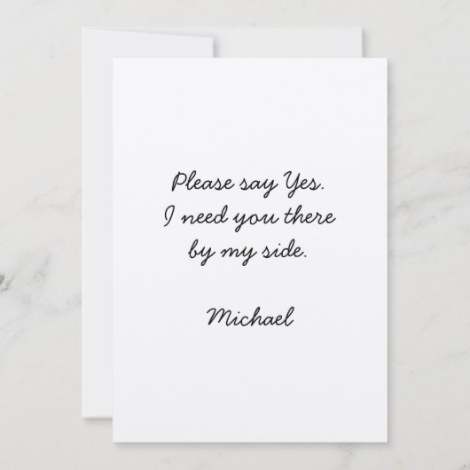 Tijd om Groomsman Proposal  Tuxedo aan te passen Kaart (Achterkant)