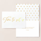 Tijd om Groomsman-voorstel op te pakken Folie Kaarten (Display)