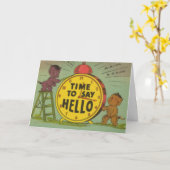 Tijd om Hallo te zeggen Kaart (Gele Bloem)