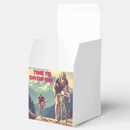 Tijd om hem te laten fietsen bedankdoosjes (Geopend)