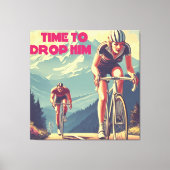 Tijd om hem te laten fietsen canvas afdruk (Voorkant)