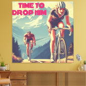 Tijd om hem te laten fietsen canvas afdruk (Insitu (Woonkamer))