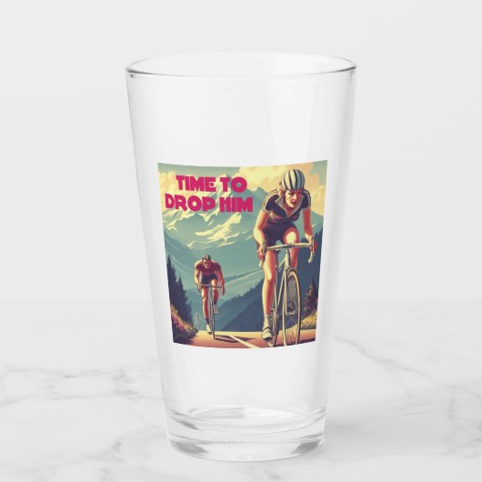 Tijd om hem te laten fietsen glas (Voorkant)