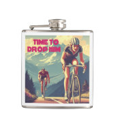 Tijd om hem te laten fietsen heupfles (Voorkant)