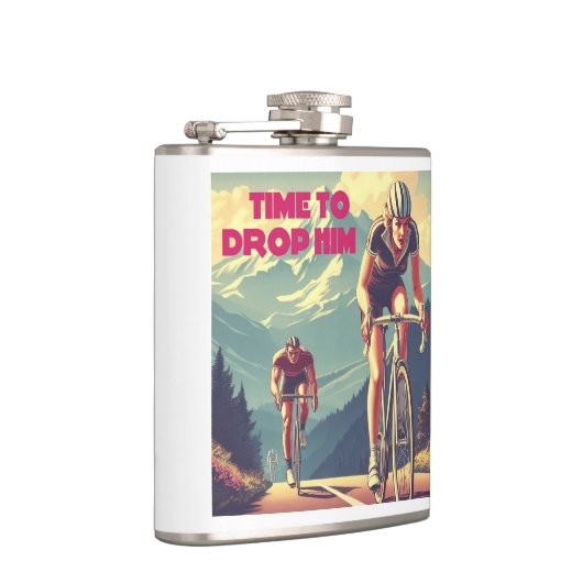 Tijd om hem te laten fietsen heupfles (Rechts)