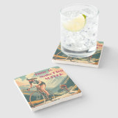 Tijd om hem te laten lijden stenen onderzetter (Zijkant)