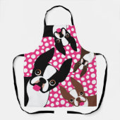 Tijd om het Apron van de Terriers van Boston te vo Schort (Voorkant)