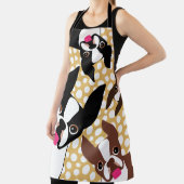 Tijd om het Apron van de Terriers van Boston te vo Schort (Insitu)