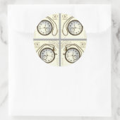 TIJD om het ergens op te plakken! Ronde Sticker (Tas)