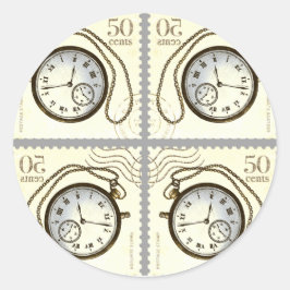 TIJD om het ergens op te plakken! Ronde Sticker