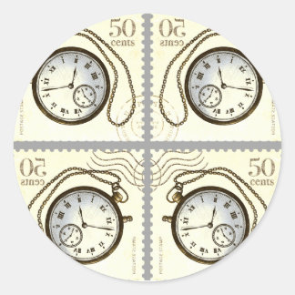 TIJD om het ergens op te plakken! Ronde Sticker