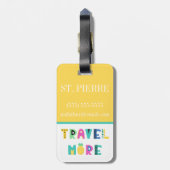 Tijd om het Initiaal van het Kind van het Tropisch Bagagelabel (Achterkant verticaal)