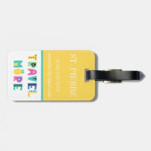 Tijd om het Initiaal van het Kind van het Tropisch Bagagelabel (Achterkant horizontaal)