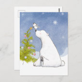 Tijd om het kerstboom Briefkaart te versieren (Voorkant / Achterkant)