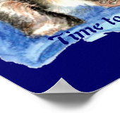 Tijd om het Lopen van het Citaat van de Motivatie  Poster (Hoek)